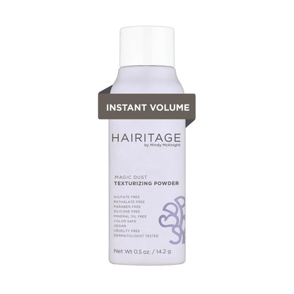Hairitage Hair Texture Powder for Volume – Lightweight + Medium Hold – Texturizing & Volumizing Hair Styling Powder for Men, Women, Boys & Girls – Sulfate Free, Vegan & Dermatologist Tested