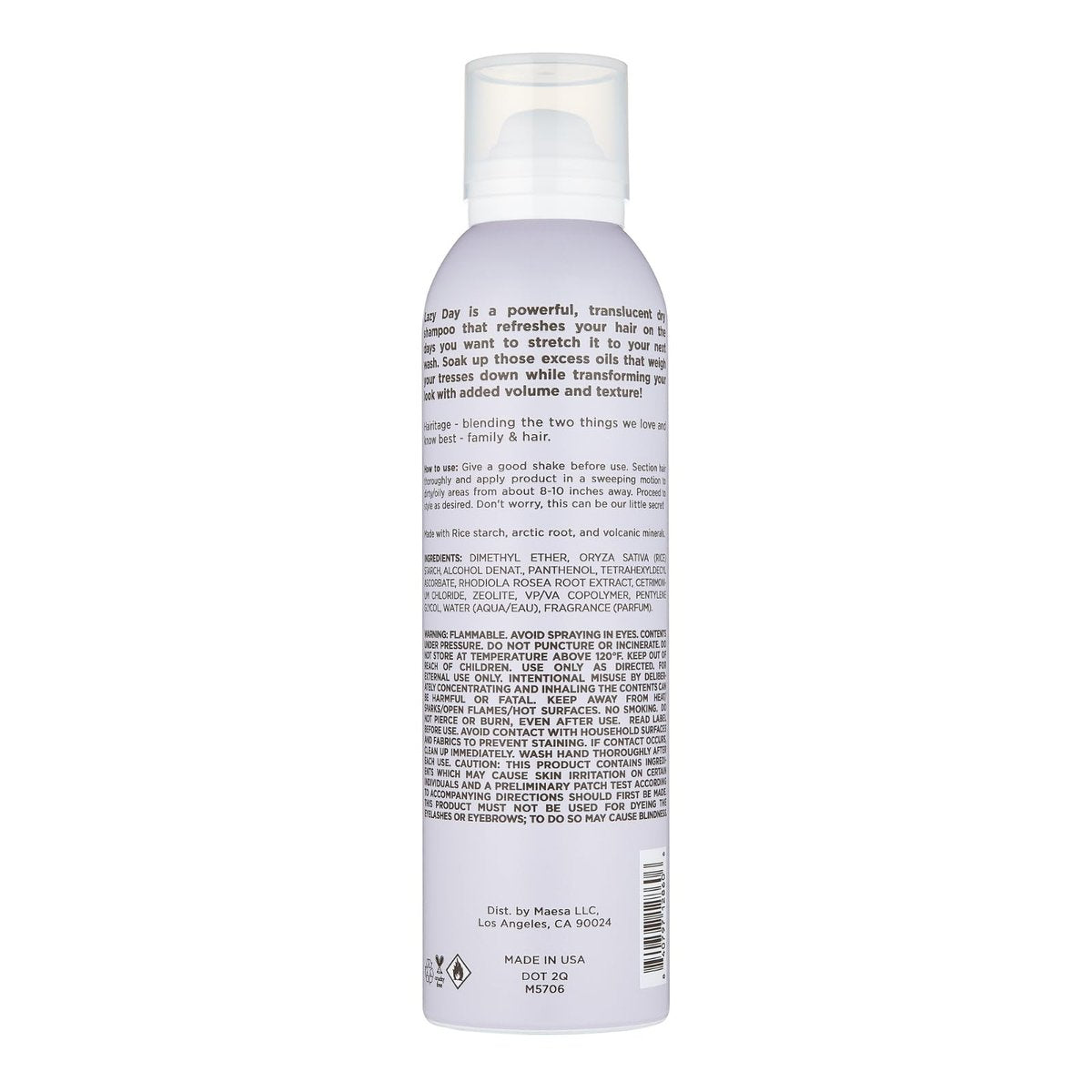 Hairitage Volumizing Dry Shampoo for Women – Adds Volume & Texture, Clean & Sulfate Free, Color Safe, Cherry + Amber Scent, 5 oz - görsel 4