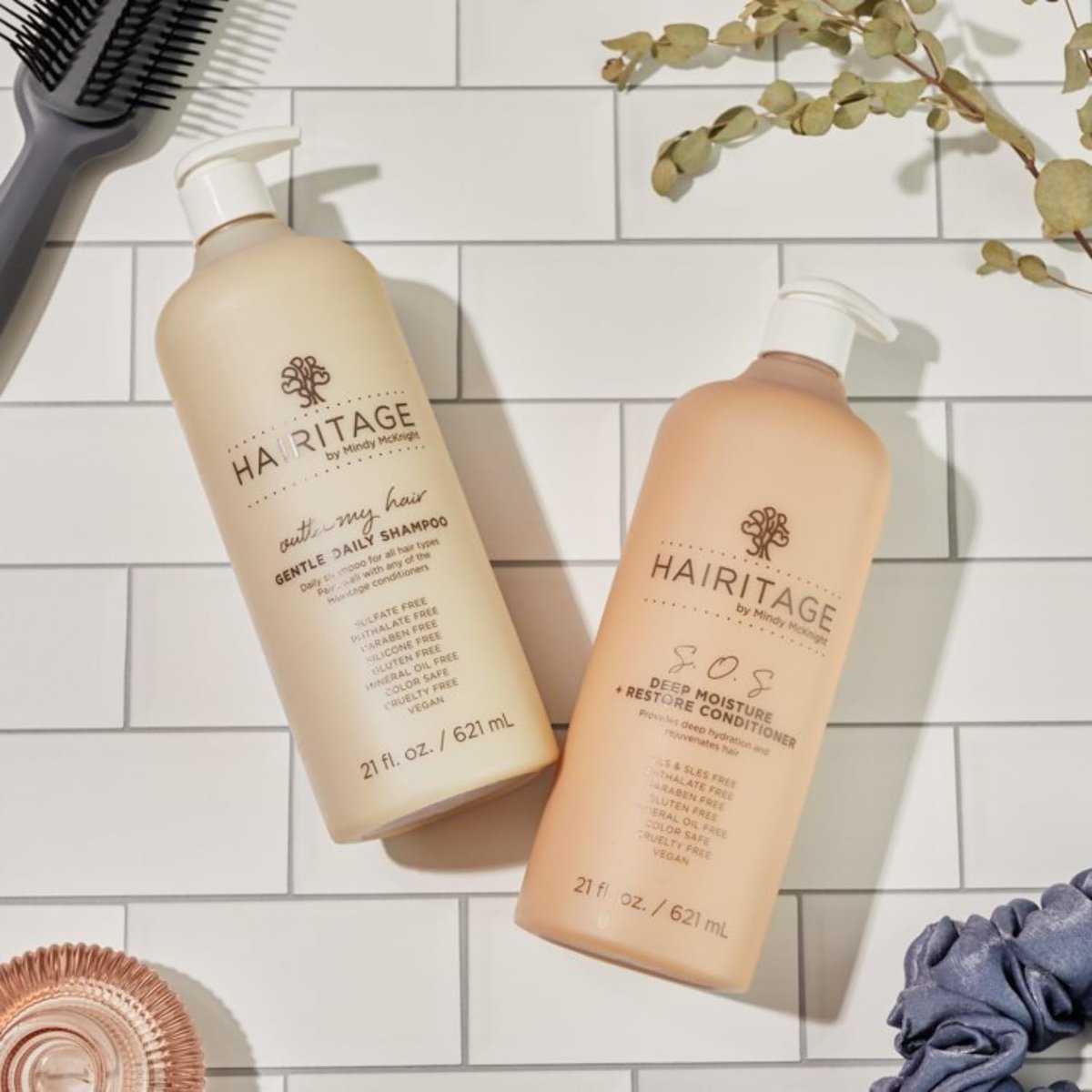 Hairitage Outta My Hair Gentle Daily Hydrating and Moisturizing Shampoo for Dry Hair with Jojoba Oil + Aloe Vera - Ultra-Mild + Moisture-Rich, 21 fl. oz. Avelisse