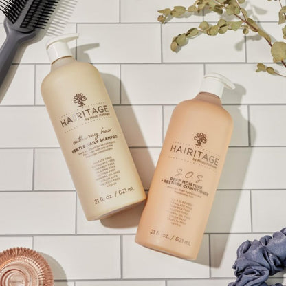 Hairitage Outta My Hair Gentle Daily Hydrating and Moisturizing Shampoo for Dry Hair with Jojoba Oil + Aloe Vera - Ultra-Mild + Moisture-Rich, 21 fl. oz. Avelisse