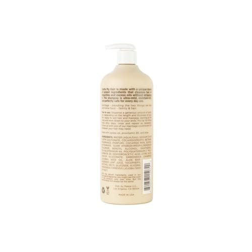 Hairitage Outta My Hair Gentle Daily Hydrating and Moisturizing Shampoo for Dry Hair with Jojoba Oil + Aloe Vera - Ultra-Mild + Moisture-Rich, 21 fl. oz. Avelisse