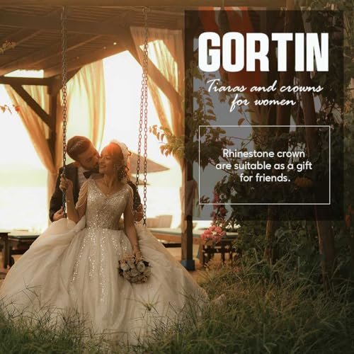 GORTIN Star Moon Crown Silver Bride Wedding Headband Rhinestone Tiara Goddess Headpiece Bridal Hair Accessories for Women - görsel 14