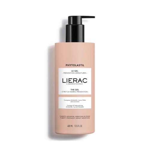 Lierac Phytolastil Pregnancy Stretch Mark Prevention Cream Gel - Hydrates & Soothes Skin on Stomach, Belly, Bust & Buttocks, Non-Scented, Suitable for All Skin Types - 13.52 Fl Oz - görsel 1