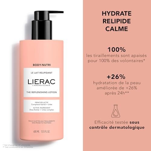 Lierac The Replenishing Moisturizing Body Lotion for Women, Enriched with Niacinamide, Urea & Shea Butter, Hydrates & Comfort to Dry Skin - 400ml - görsel 6
