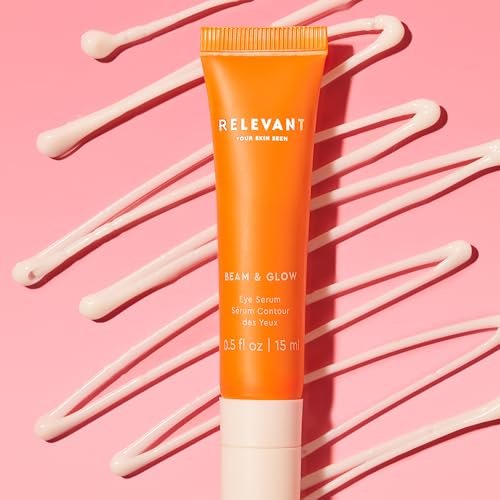 RELEVANT Beam and Glow Eye Serum – Hydrating Vegan Eye Serum with Shea Butter & Niacinamide – Gluten Free – 0.5 oz - görsel 16