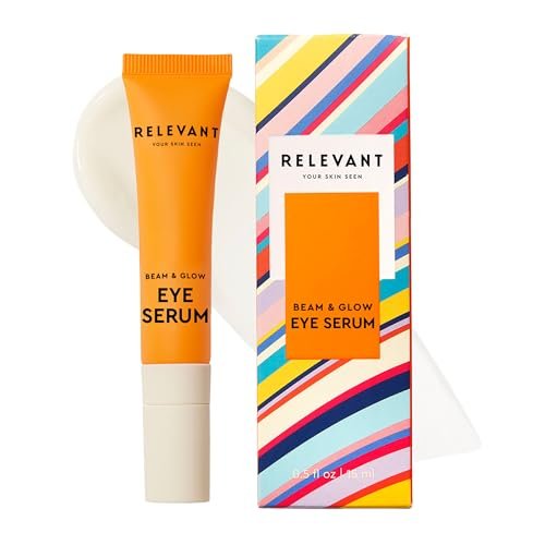 RELEVANT Beam and Glow Eye Serum – Hydrating Vegan Eye Serum with Shea Butter & Niacinamide – Gluten Free – 0.5 oz - görsel 2