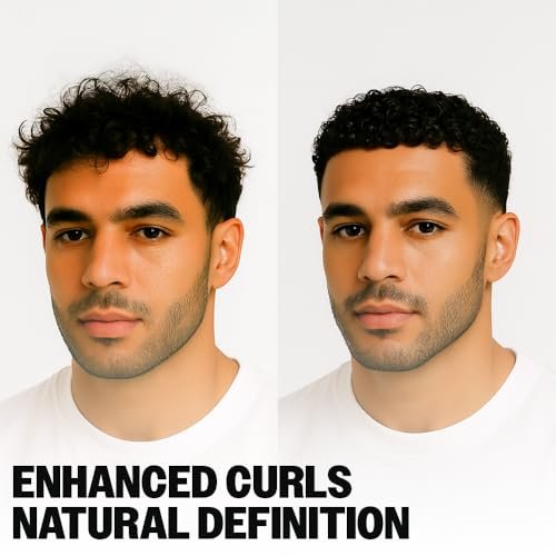 Slick Gorilla Curl Cream for Men – Paraben Free Moisturizing Styler, Lightweight Hold for Wavy & Curly Hair, Frizz Control & Curl Enhancer, Non-Greasy Daily Use, 3.38 Fl Oz - görsel 4