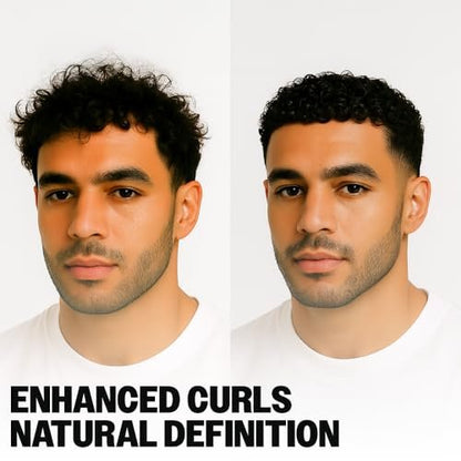 Slick Gorilla Curl Cream for Men – Paraben Free Moisturizing Styler, Lightweight Hold for Wavy & Curly Hair, Frizz Control & Curl Enhancer, Non-Greasy Daily Use, 3.38 Fl Oz
