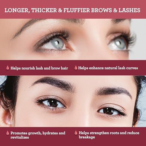 GuruNanda Natural Castor Oil Eyelash Enhance Serum with Rosemary Oil – Brush Applicator & 5 Pipettes, 2 Fl Oz - görsel 6