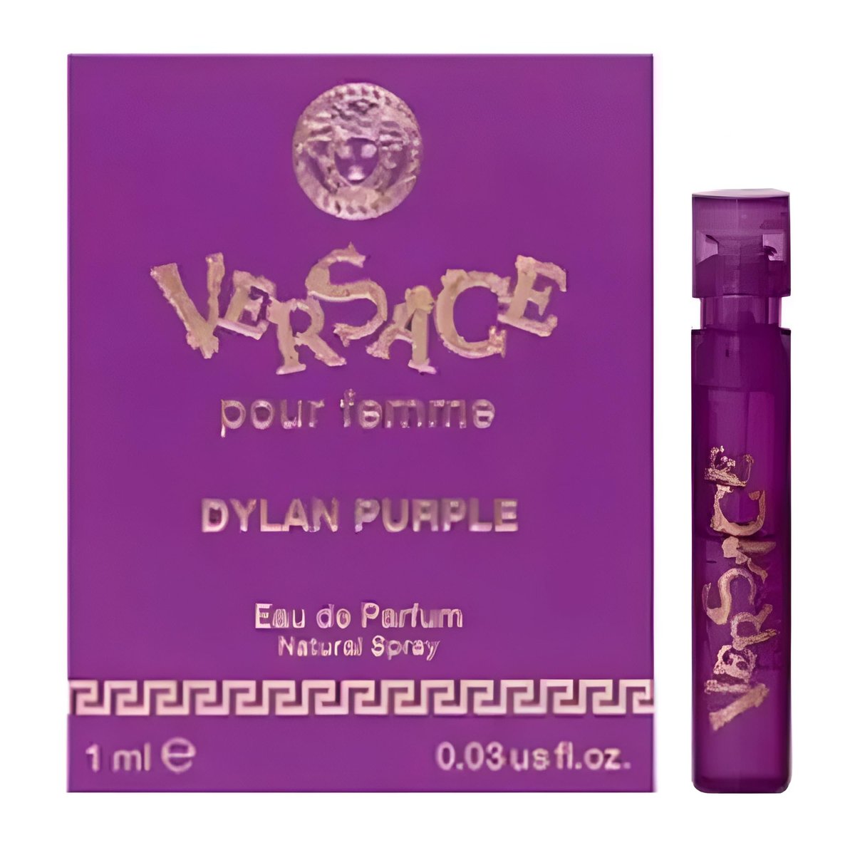 Versace Dylan Purple Eau de Parfum Vial Spray for Women – 0.03 oz Sample - görsel 1