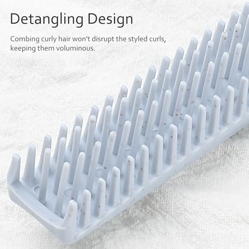 4 PCS Wheat Straw Foldable Hair & Makeup Comb Set - Eco-Friendly Travel Combs for Men & Women (Light Brown) - görsel 8