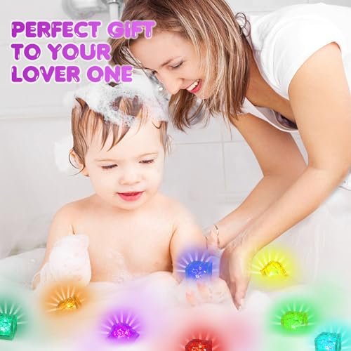 8 Pack Light Up Bath Bombs for Kids with Surprise Toys Inside - 3.5 oz Each, Handmade with Essential Oils, Moisturizing Spa Gift Set for Women, Birthday, Party, Christmas Avelisse