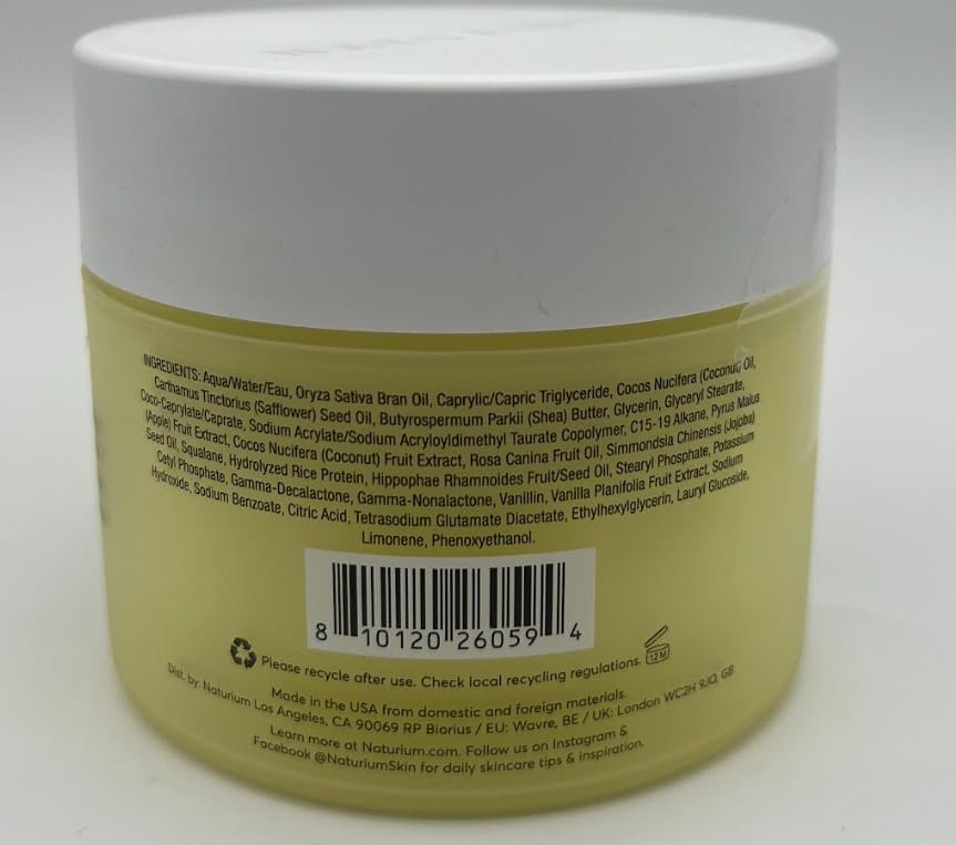 Naturium The Glow Getter Whipped Multi-Oil Body Butter - Firming & Hydrating Body Moisturizer with Shea Butter, 7.7 fl oz Avelisse
