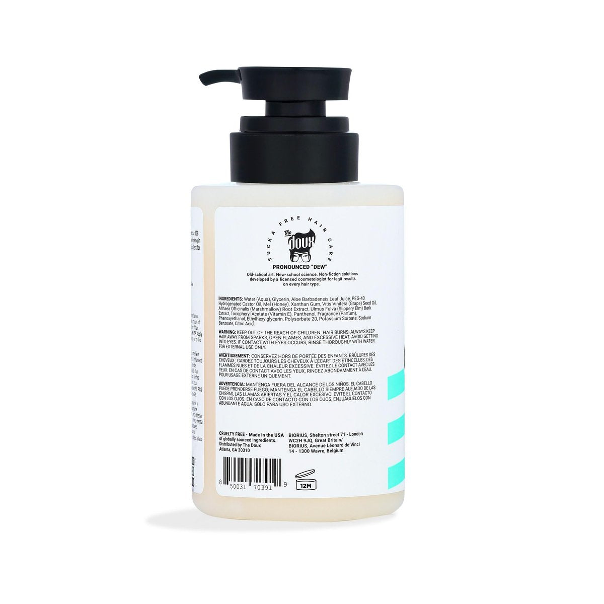The Doux 808 Base Curl Defining Gel – Medium Hold Styling Gel with Honey, Aloe & Marshmallow Root – Anti-Frizz Curl Enhancer for Wash and Go, Twist-Outs, TWA & All Curl Types - görsel 4