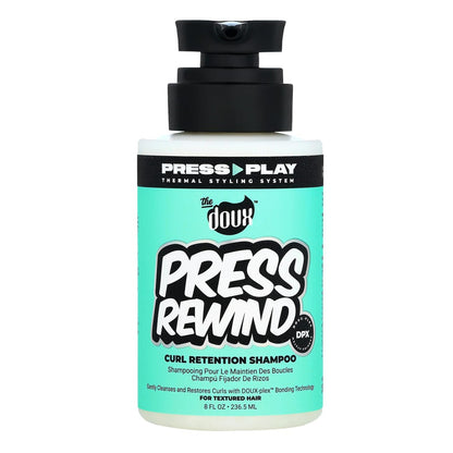 The Doux PRESS REWIND Curl Retention Shampoo – Anti-Frizz Hydrating Shampoo for Curly Hair with Aloe & Pataua Oil – Sulfate-Free, 8 oz Avelisse