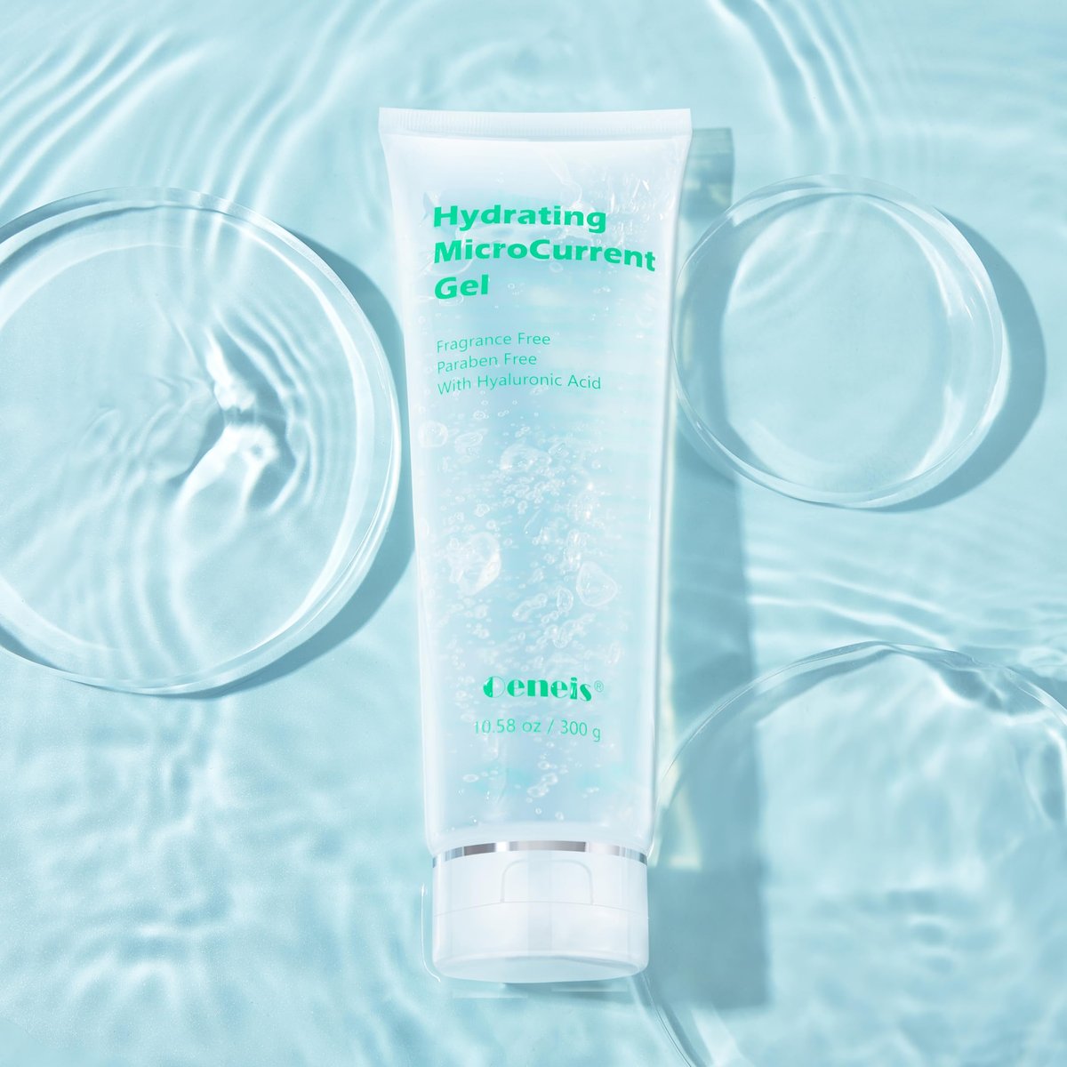 Oeneis Hydrating Microcurrent Conductive Gel – Fragrance-Free, Paraben-Free Gel Primer with Hyaluronic Acid for RF & Microcurrent Devices, 300g Tube - görsel 3