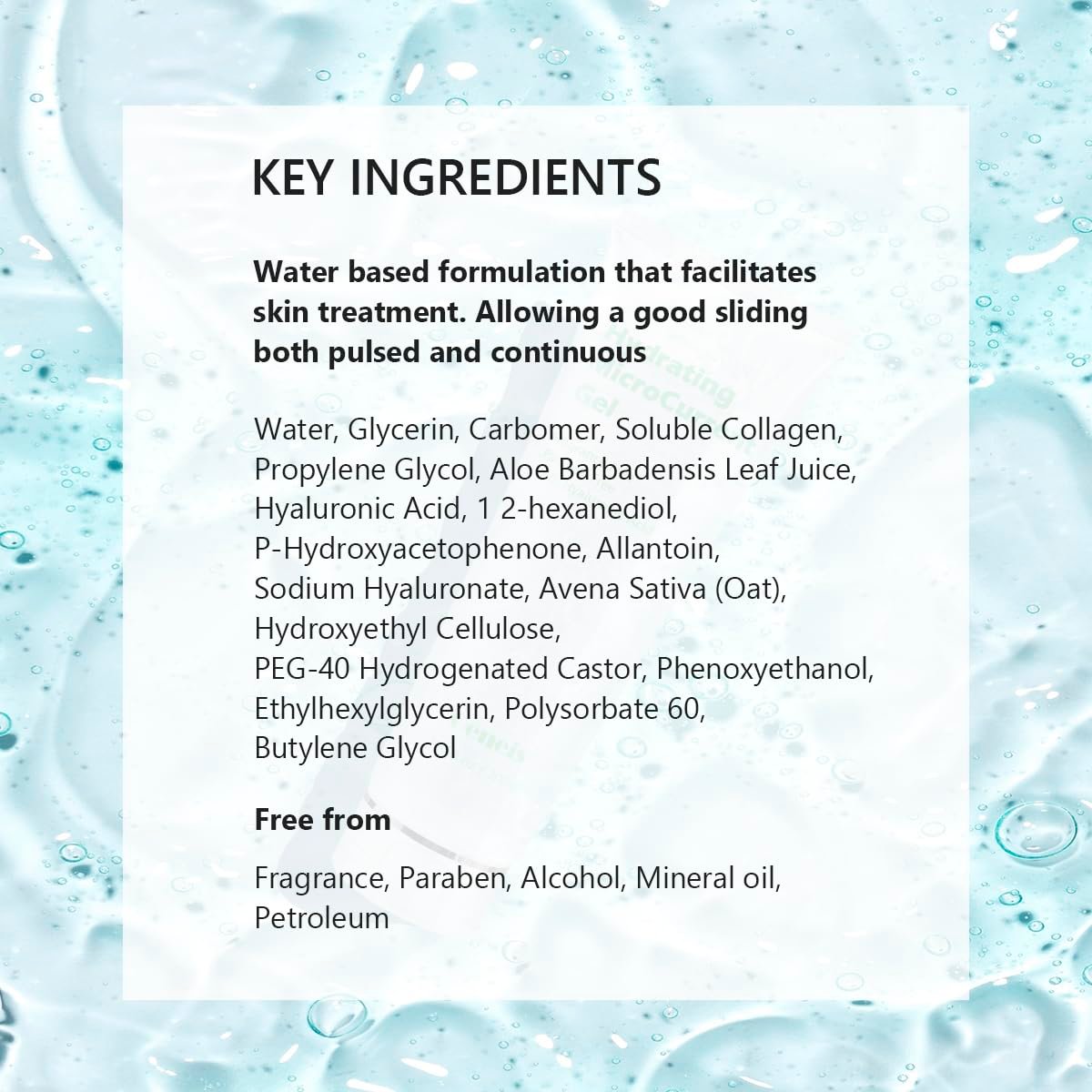 Oeneis Hydrating Microcurrent Conductive Gel – Fragrance-Free, Paraben-Free Gel Primer with Hyaluronic Acid for RF & Microcurrent Devices, 300g Tube - görsel 5