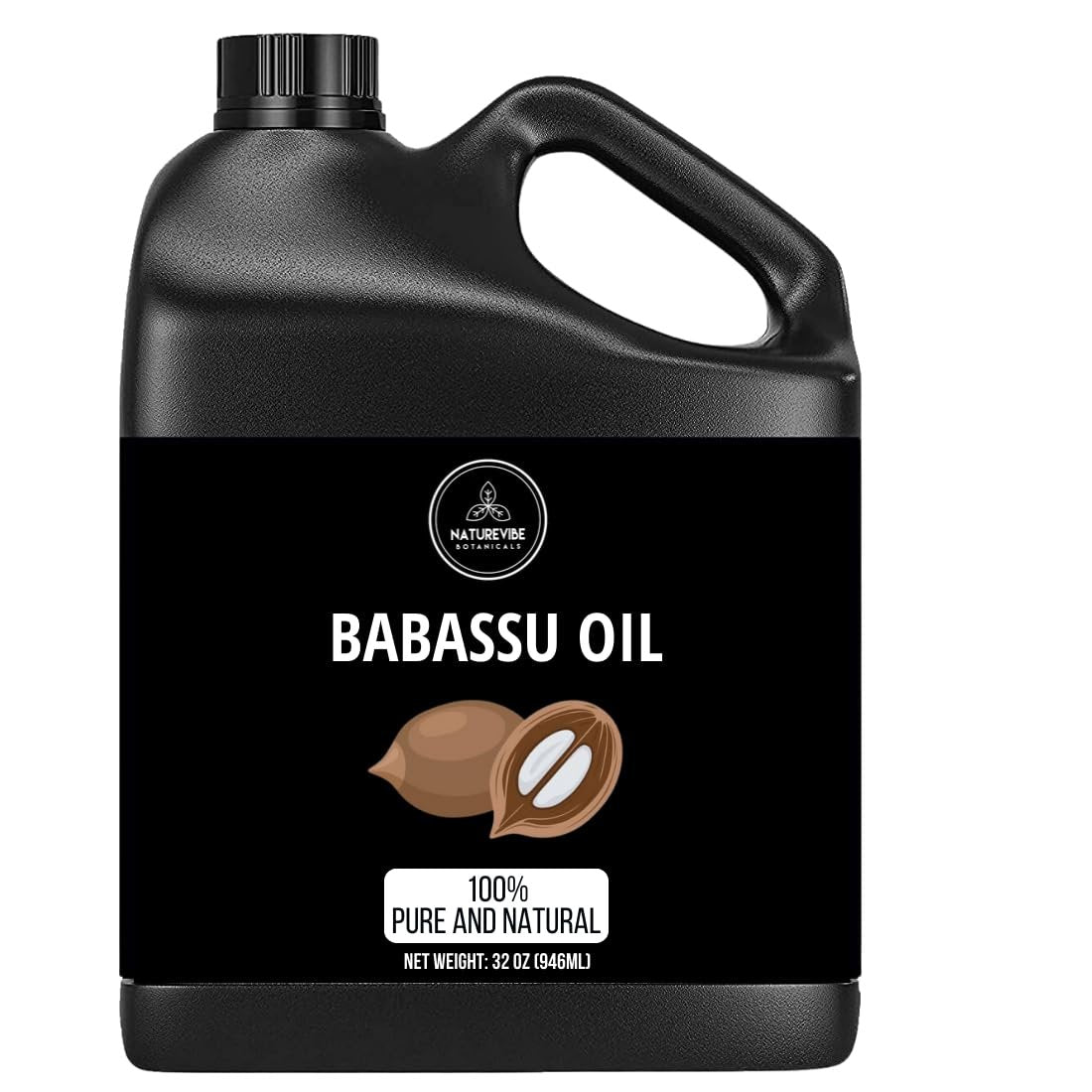 Naturevibe Botanicals Babassu Oil 32 Ounces – 100% Pure & Natural for Skin and Hair Care Avelisse