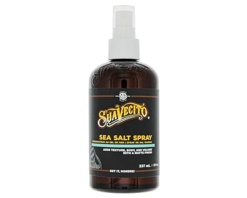 Suavecito Sea Salt Spray - Natural Hair Volume & Texture, Light Flexible Hold, Alcohol & Paraben-Free, 8 oz