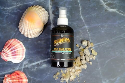 Suavecito Sea Salt Spray - Natural Hair Volume & Texture, Light Flexible Hold, Alcohol & Paraben-Free, 8 oz