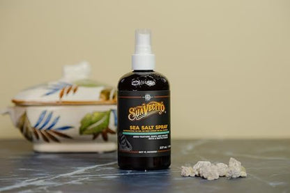Suavecito Sea Salt Spray - Natural Hair Volume & Texture, Light Flexible Hold, Alcohol & Paraben-Free, 8 oz