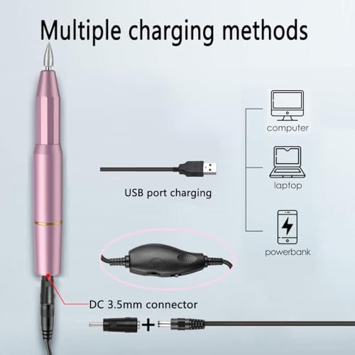 Electric Nail Drill Power Cord Replacement USB Charger for Portable Nail Drills - görsel 8