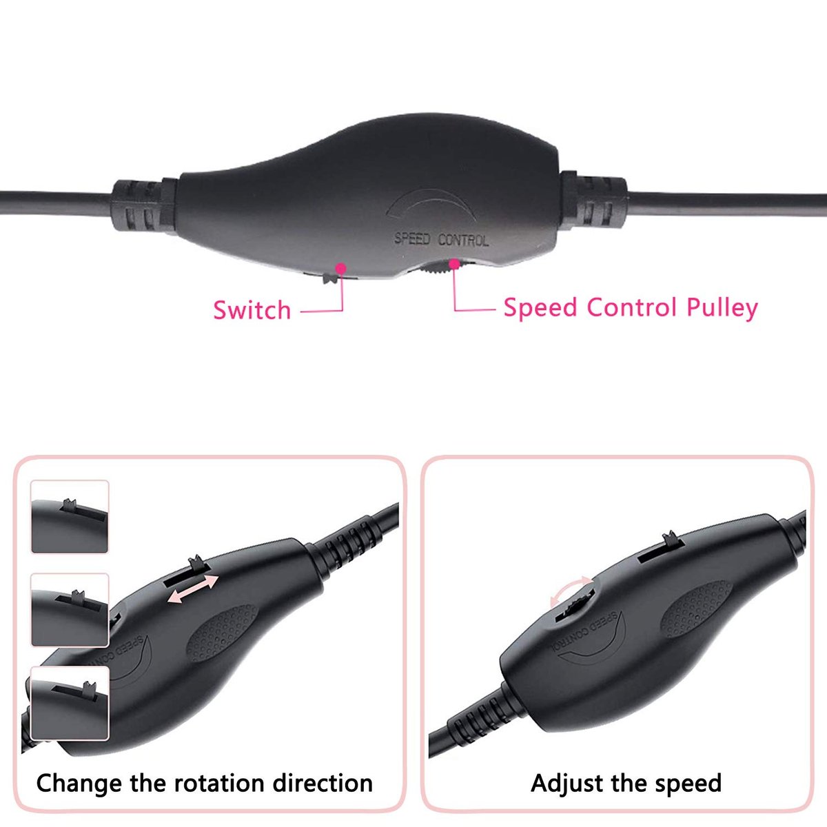 Electric Nail Drill Power Cord Replacement USB Charger for Portable Nail Drills - görsel 3