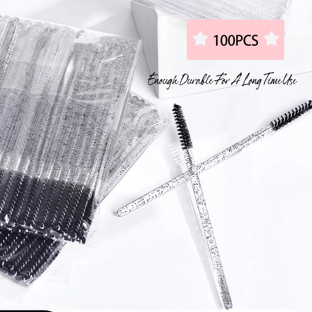 Corconess 100Pcs Mini Spoolies for Eyelash Extensions - Disposable Lash Spoolies, Micro Eyebrow Brush, Mascara Wands, Lash Tech Supplies - görsel 11