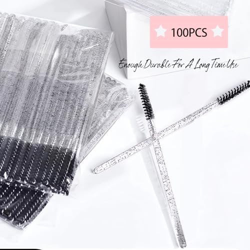 Corconess 100Pcs Mini Spoolies for Eyelash Extensions - Disposable Lash Spoolies, Micro Eyebrow Brush, Mascara Wands, Lash Tech Supplies - görsel 12
