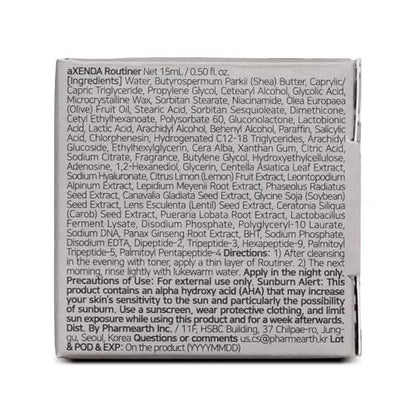 AXENDA Routiner Gentle Exfoliating Sleeping Peel Pack – AHA, BHA, PHA for Dull Skin, Pigmentation, Blackhead, Acne, Sensitive Skin – 15ml/0.50 fl.oz. Avelisse