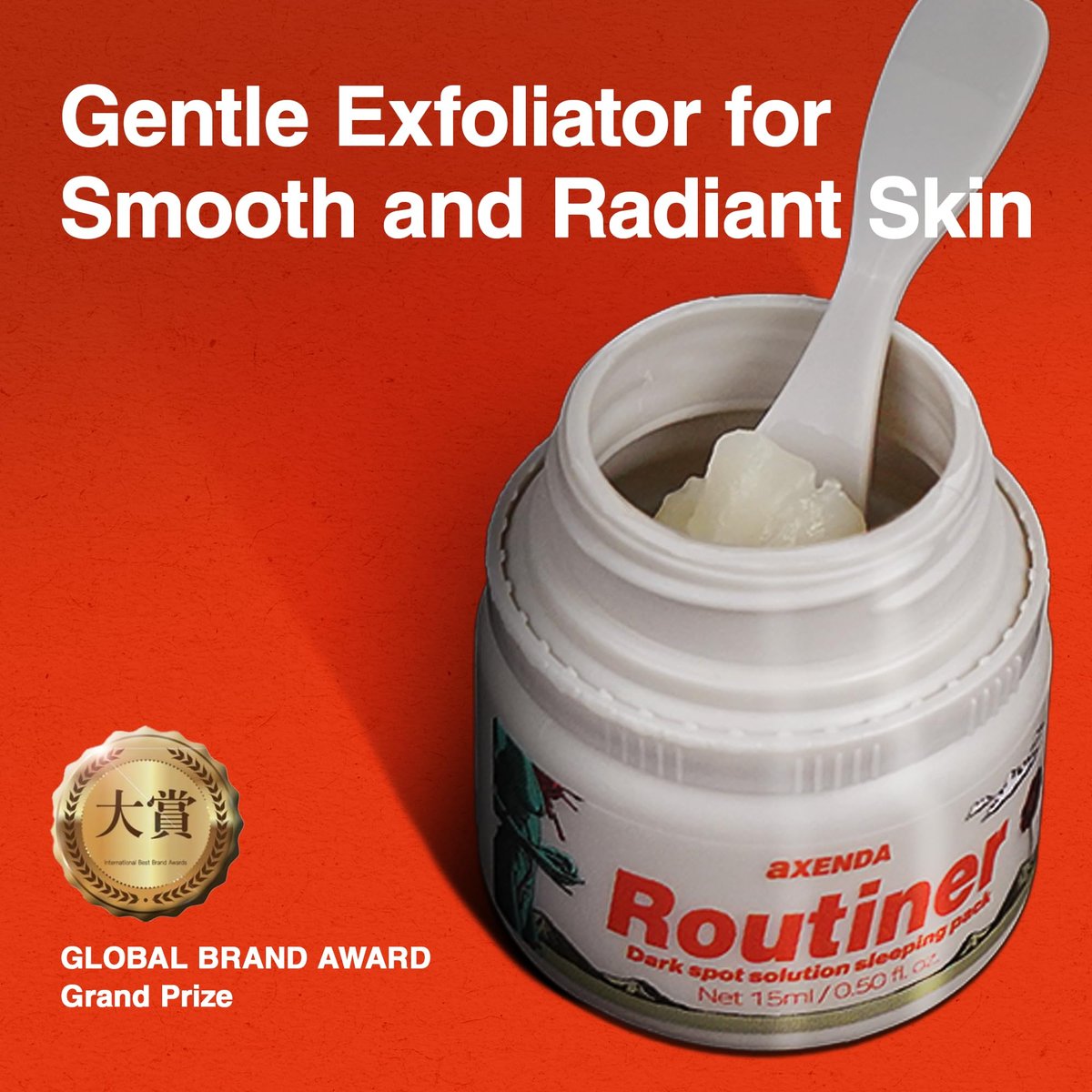 AXENDA Routiner Gentle Exfoliating Sleeping Peel Pack – AHA, BHA, PHA for Dull Skin, Pigmentation, Blackhead, Acne, Sensitive Skin – 15ml/0.50 fl.oz. Avelisse