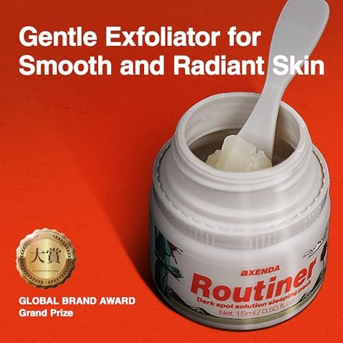AXENDA Routiner Gentle Exfoliating Sleeping Peel Pack – AHA, BHA, PHA for Dull Skin, Pigmentation, Blackhead, Acne, Sensitive Skin – 15ml/0.50 fl.oz. Avelisse