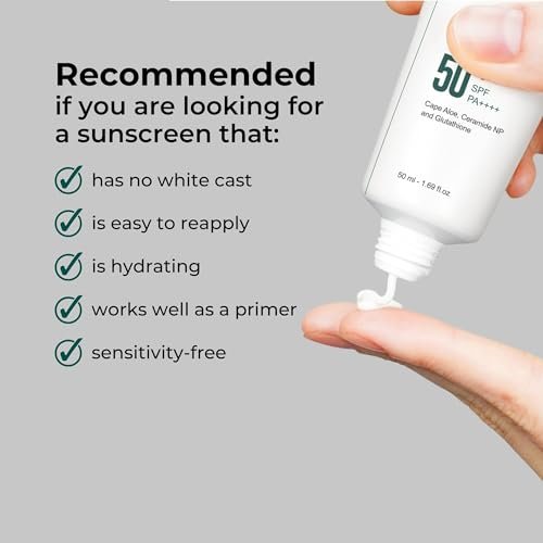 P.CALM Water Barrier Moisturizing Sun Cream – Matte-Finish SPF 50+ PA++++ Vegan Sunscreen for Dry, Oily & Sensitive Skin, No White Cast, Korean Skincare - görsel 10