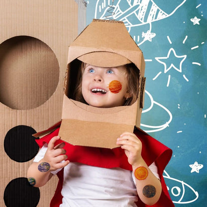 74-Piece Outer Space Planet Temporary Tattoos for Kids - CHARLENT Party Favors & Goodie Bag Fillers