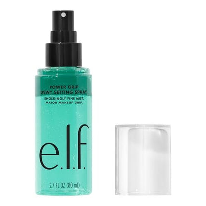 e.l.f. Power Grip Dewy Setting Spray - Ultra Fine Mist with Hyaluronic Acid for Hydrated, Dewy Finish - Vegan & Cruelty-Free Avelisse