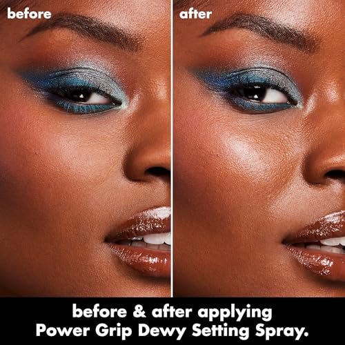 e.l.f. Power Grip Dewy Setting Spray - Ultra Fine Mist with Hyaluronic Acid for Hydrated, Dewy Finish - Vegan & Cruelty-Free Avelisse