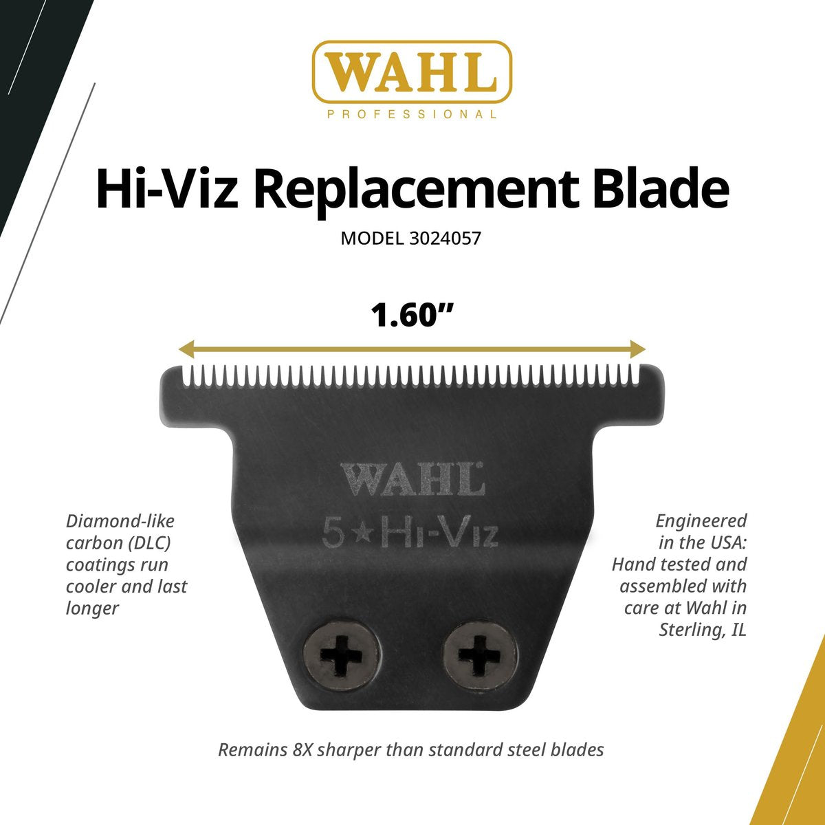 Wahl Professional HiViz Replacement Blade – High-Precision Stainless Steel, Easy Install, Fits HiViz Clippers Avelisse