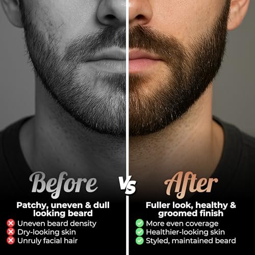 Beard Derma Roller for Beard Growth & Scalp Hair Care – Microneedle Roller with Titanium Needles for Thicker-Looking Beard, Minoxidil Roller for Men - görsel 16