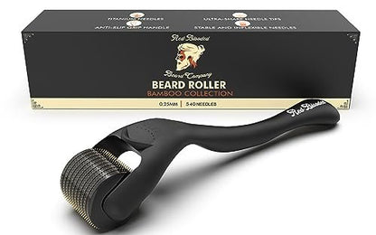 Beard Derma Roller for Beard Growth & Scalp Hair Care – Microneedle Roller with Titanium Needles for Thicker-Looking Beard, Minoxidil Roller for Men