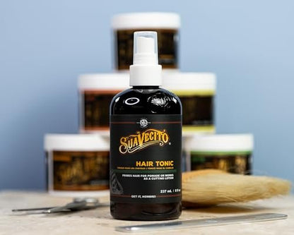 Suavecito Hair Tonic Spray 8 oz - Alcohol Free, Paraben Free, Sulfate-Free with Rosemary & Witch Hazel for Nourished Scalp and Resilient Hair Avelisse