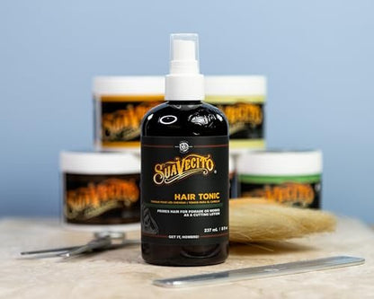 Suavecito Hair Tonic Spray 8 oz - Alcohol Free, Paraben Free, Sulfate-Free with Rosemary & Witch Hazel for Nourished Scalp and Resilient Hair Avelisse