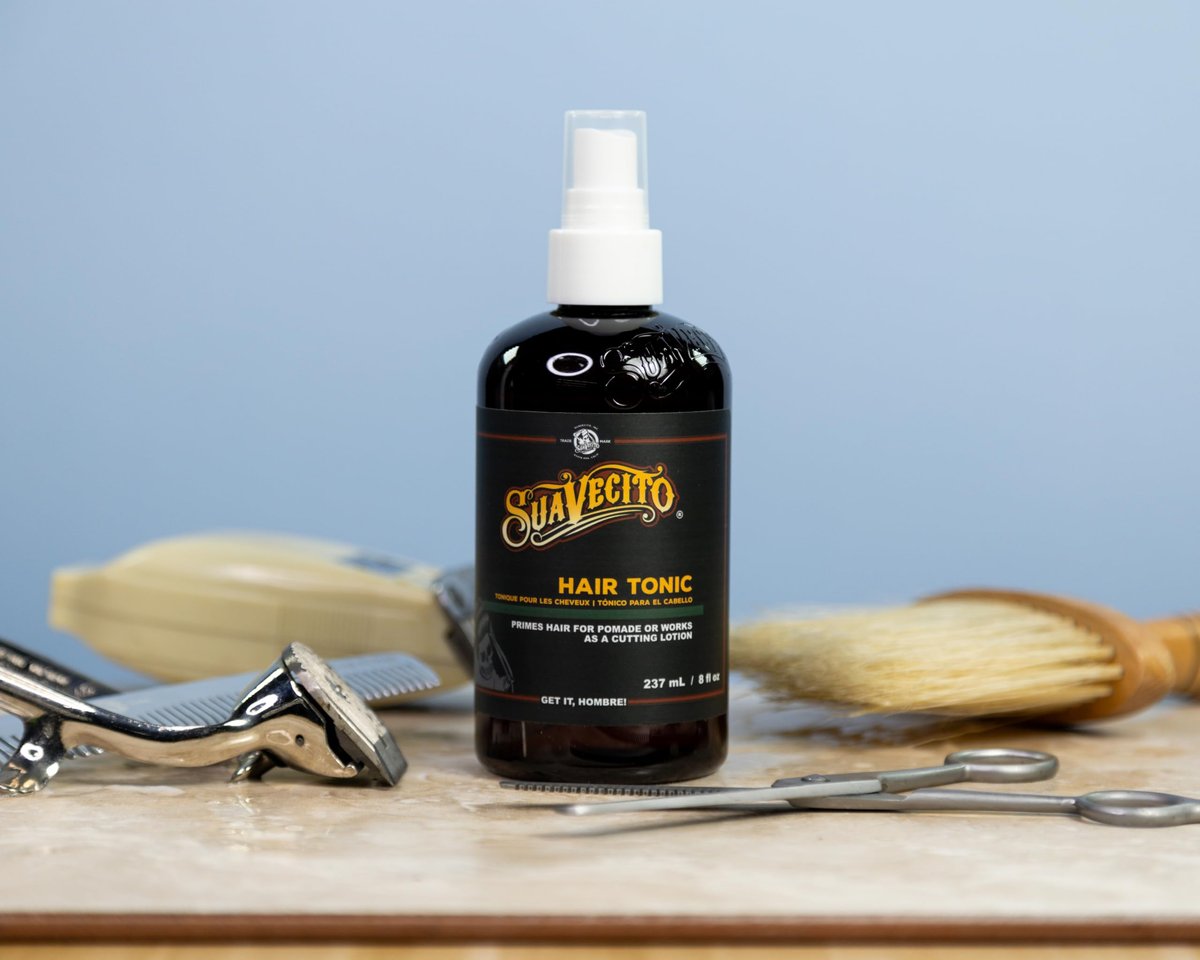 Suavecito Hair Tonic Spray 8 oz - Alcohol Free, Paraben Free, Sulfate-Free with Rosemary & Witch Hazel for Nourished Scalp and Resilient Hair Avelisse