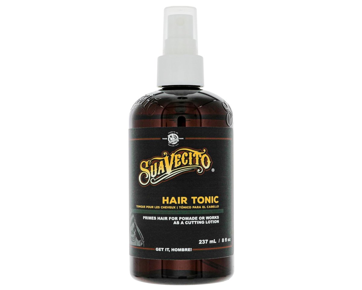 Suavecito Hair Tonic Spray 8 oz - Alcohol Free, Paraben Free, Sulfate-Free with Rosemary & Witch Hazel for Nourished Scalp and Resilient Hair Avelisse