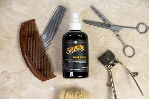 Suavecito Hair Tonic Spray 8 oz - Alcohol Free, Paraben Free, Sulfate-Free with Rosemary & Witch Hazel for Nourished Scalp and Resilient Hair Avelisse