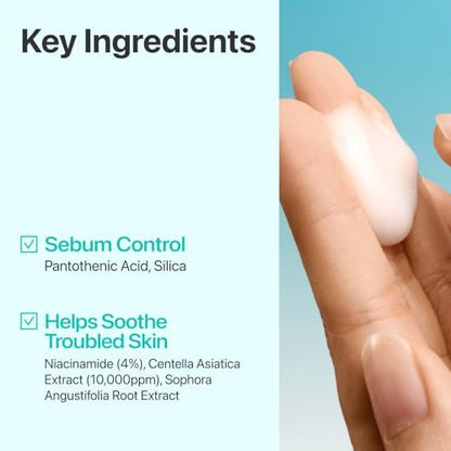 numbuzin No.1 Pantothenic B5 Active Soothing Cream – Remove Sebum & Skin Troubles, Korean Skincare for Women, 2.70 fl oz