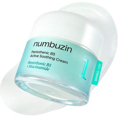 numbuzin No.1 Pantothenic B5 Active Soothing Cream – Remove Sebum & Skin Troubles, Korean Skincare for Women, 2.70 fl oz