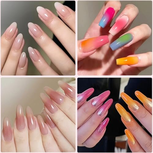 Fcozpjk 2-Pack Silicone Brush for Ombre Nail Art | Reusable Gel Polish Brush Gradient Nail Design | Soft Head Stamper for Stamping Nail Art Manicure Tool - görsel 6