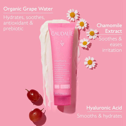 Caudalie VinoHydra Sorbet Cream Moisturizer with Hyaluronic Acid - 60 mL Avelisse