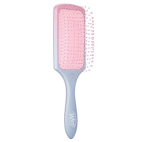 Wet Brush Paddle Detangler Hair Brush - Ultra-Soft IntelliFlex Bristles with AquaVent Design - Pink/Purple Ombre - for Wet, Dry, Damaged Hair - Women & Men - görsel 8