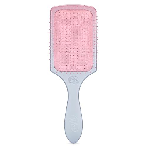 Wet Brush Paddle Detangler Hair Brush - Ultra-Soft IntelliFlex Bristles with AquaVent Design - Pink/Purple Ombre - for Wet, Dry, Damaged Hair - Women & Men - görsel 4